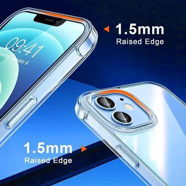 Alt view image 6 of 6 - Entronix Case Compatible with iPhone 12 Mini - [Hard Back] Slim Clear