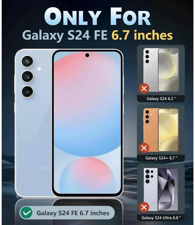 Alt view image 2 of 6 - Entronix Case Compatible with Galaxy S24 FE - [Hard Back] Clear Cover