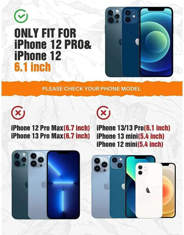 Alt view image 2 of 5 - Entronix Case Compatible with iPhone 12/12 Pro - [Hard Back] Slim Clear