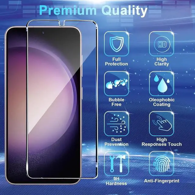 Alt view image 5 of 7 - Entronix Bundle Compatible with Galaxy S24 - Heavy Duty Case & 2 Clear Screen Protectors