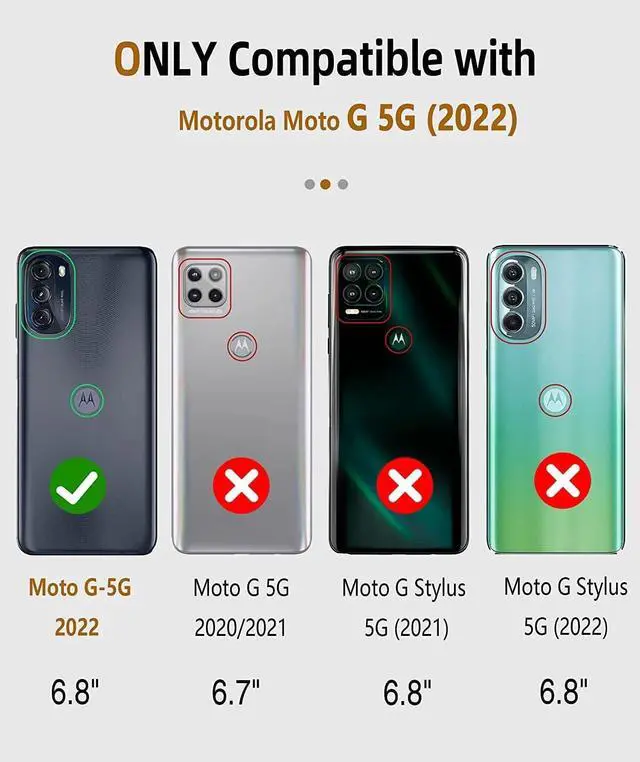 Alt view image 2 of 5 - Entronix Case Compatible with Moto G Stylus 2022 - [Hard Back] Clear Cover