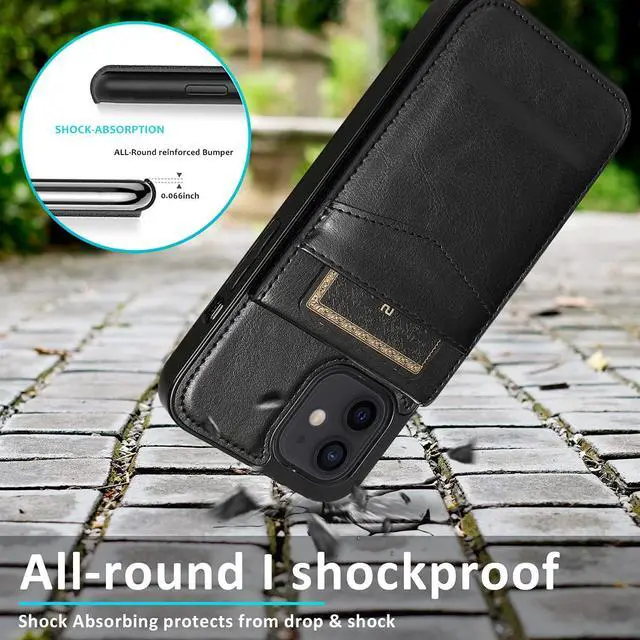 Alt view image 6 of 7 - Entronix Case Compatible with iPhone 14 Pro - [6 Slot Card Holder] Slim Leather Wallet