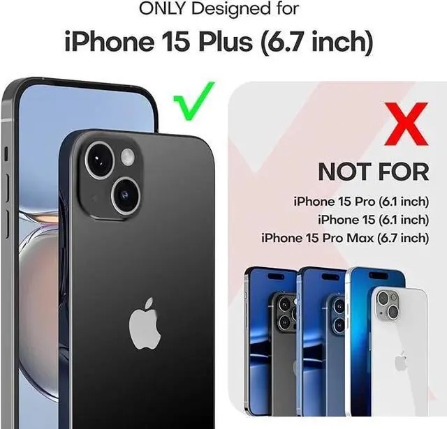 Alt view image 5 of 7 - Entronix Case Compatible with iPhone 15 Plus - [6 Slot Card Holder] Slim Leather Wallet