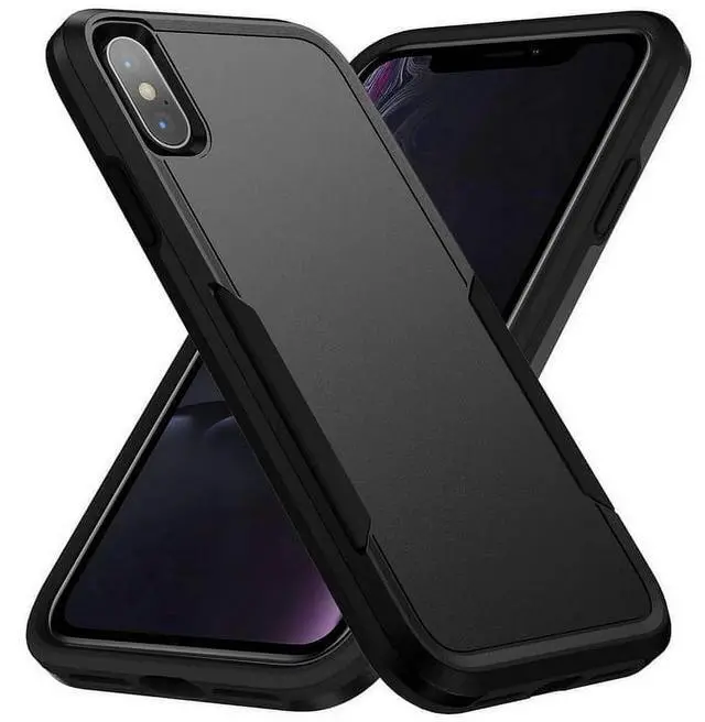 Alt view image 2 of 7 - Entronix Case Compatible with iPhone X/XS - Soft-Touch Dual-Layer Sleek Cover