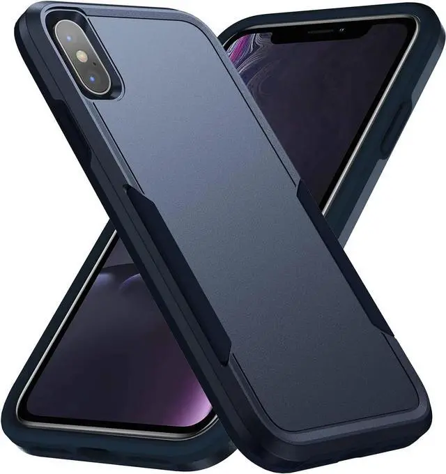 Alt view image 3 of 7 - Entronix Case Compatible with iPhone X/XS - Soft-Touch Dual-Layer Sleek Cover