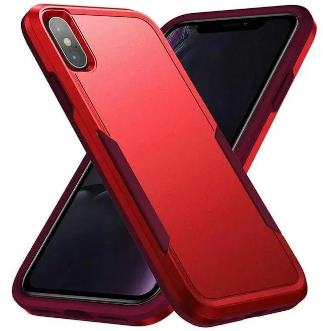 Alt view image 5 of 7 - Entronix Case Compatible with iPhone X/XS - Soft-Touch Dual-Layer Sleek Cover