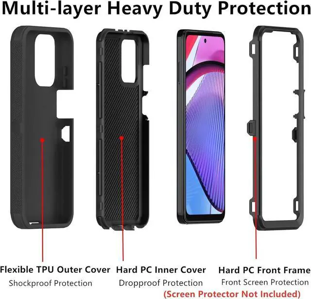Alt view image 5 of 7 - Entronix Case Compatible with Pixel 8 - Triple-Layer Heavy Duty Protection