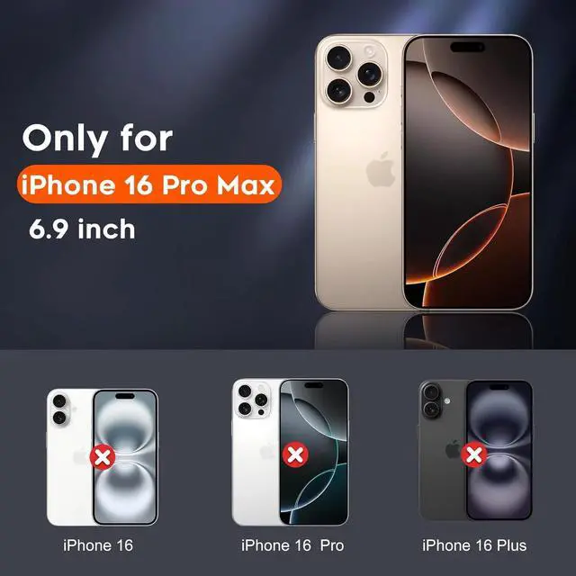 Alt view image 2 of 6 - Entronix Case Compatible with iPhone 16 Pro Max - [Hard Back] Slim Clear
