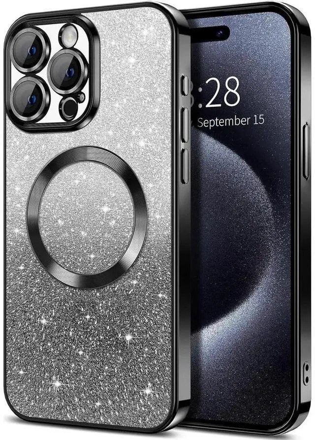 Alt view image 5 of 7 - Entronix [Magnetic] Case Compatible with iPhone 14 Pro - [Clear Back] Luxury Glossy Cover