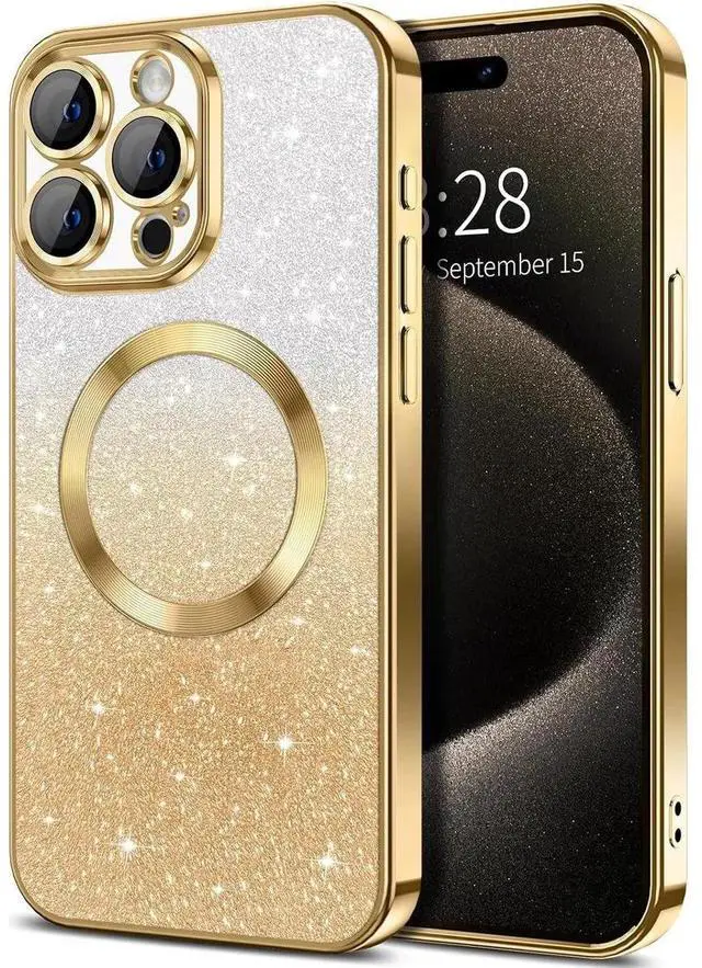 Alt view image 7 of 7 - Entronix [Magnetic] Case Compatible with iPhone 14 Pro - [Clear Back] Luxury Glossy Cover