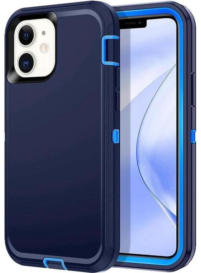 Alt view image 6 of 12 - iPhone 11 Heavy Duty Case {Shock Proof-Shatter Resistant - Defender Rubber- Compatible for iPhone 11} Color Blue