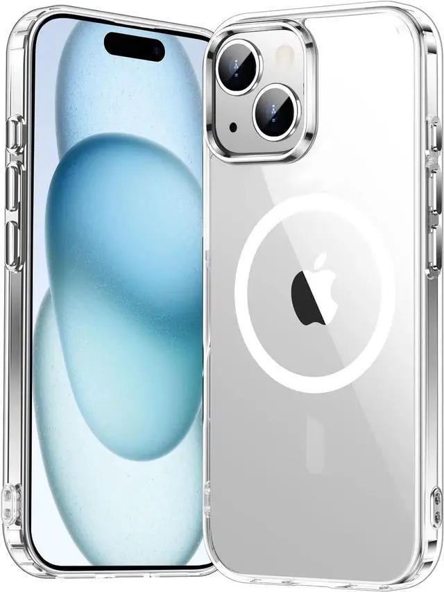Main image of Entronix [Magnetic] Case Compatible with iPhone 15 Plus - [Hard Back] Thick Clear