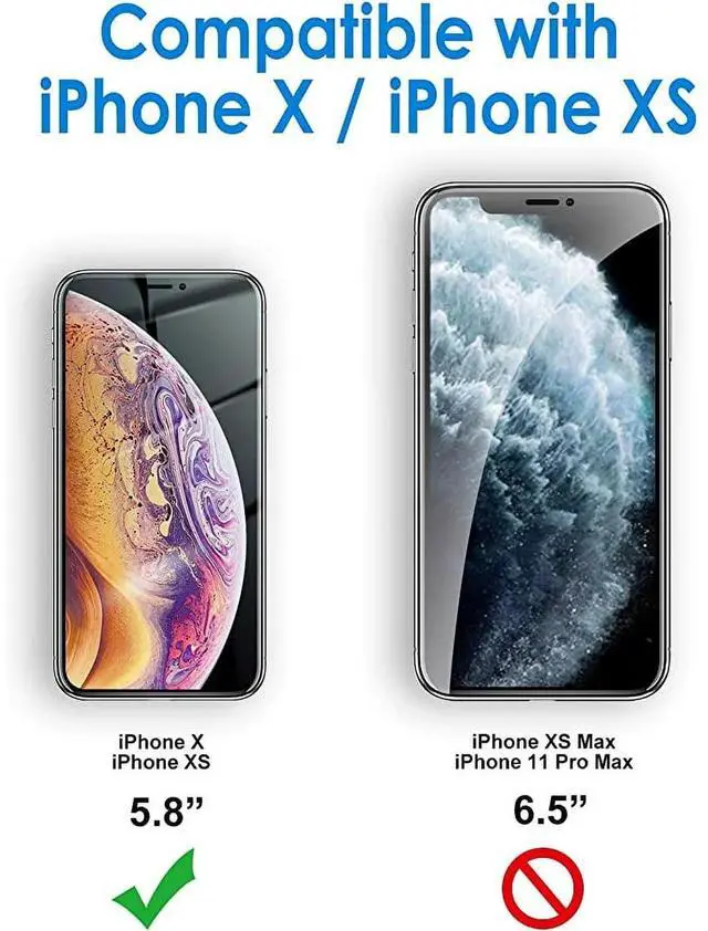 Alt view image 2 of 6 - Entronix [Magnetic] Case Compatible with iPhone X/XS - [Hard Back] Thick Clear