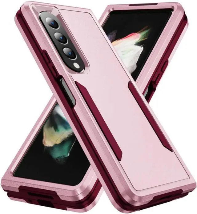 Alt view image 3 of 7 - Entronix Case Compatible with Galaxy Z Fold 6 - Soft-Touch Dual-Layer Sleek Cover