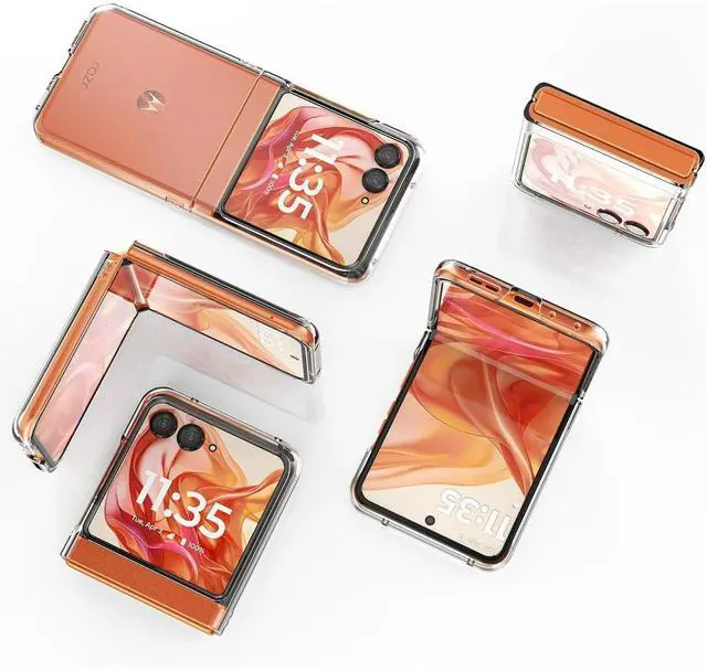 Alt view image 3 of 5 - Entronix Case Compatible with Moto Razr 2025 - [Hard Back] Clear Cover