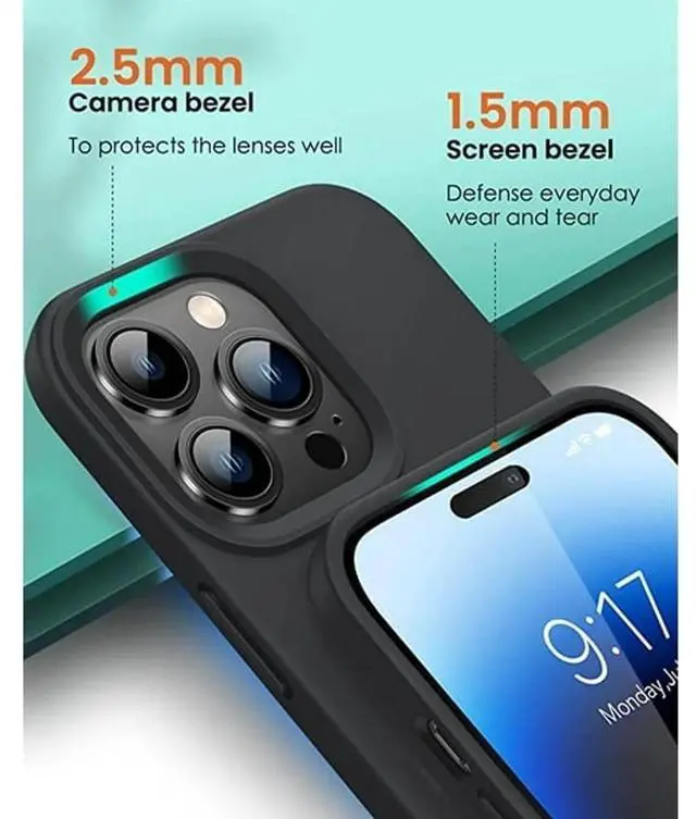 Alt view image 6 of 7 - Entronix Case Compatible with iPhone 15 Pro Max - Soft-Touch Liquid Silicone