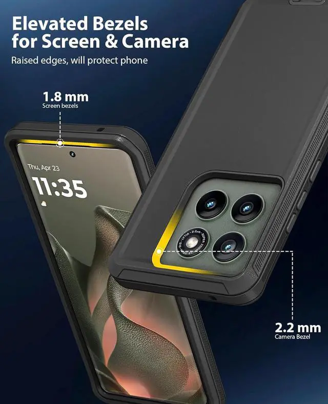 Alt view image 4 of 7 - Entronix Case Compatible with Moto G Power 2025 - Triple-Layer Heavy Duty Protection