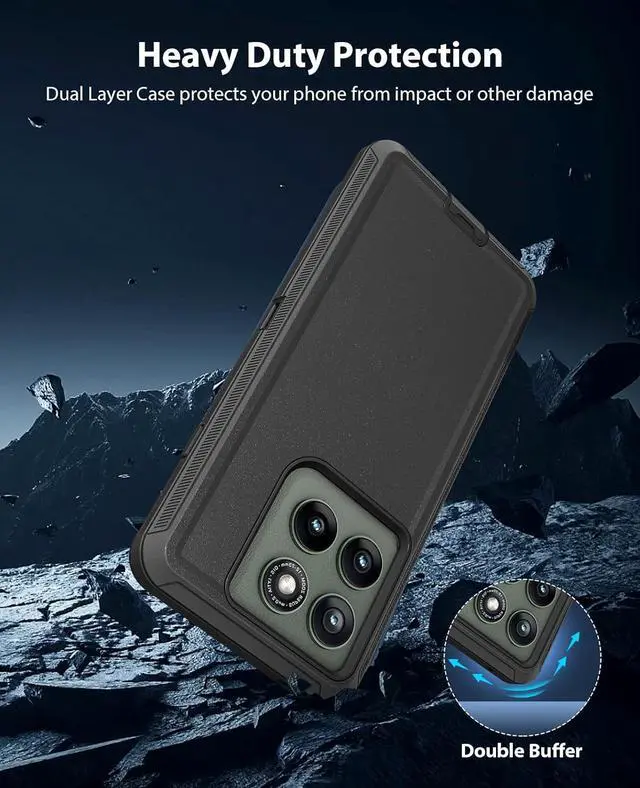 Alt view image 3 of 7 - Entronix Case Compatible with Moto G Power 2025 - Triple-Layer Heavy Duty Protection