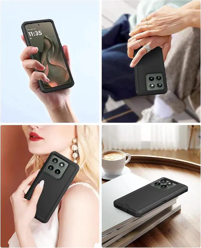 Alt view image 6 of 7 - Entronix Case Compatible with Moto G Power 2025 - Triple-Layer Heavy Duty Protection