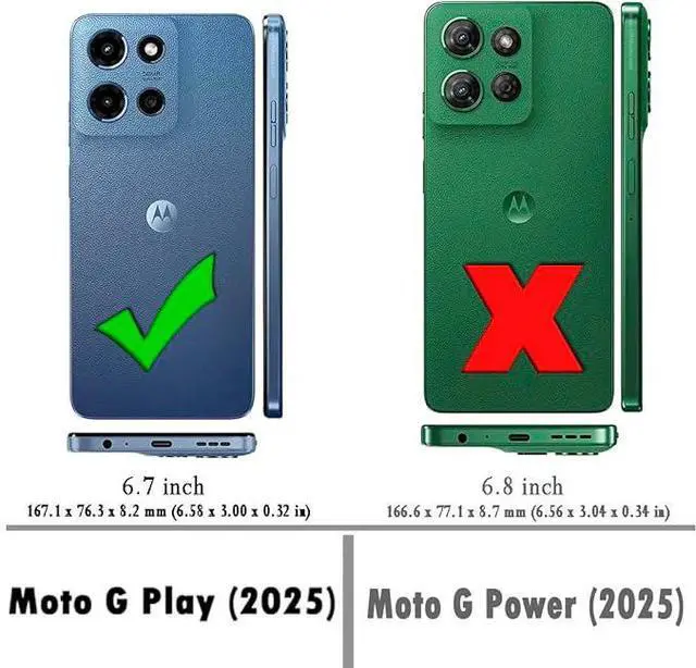 Alt view image 3 of 7 - Entronix Case Compatible with Moto G Play 2025 - Triple-Layer Heavy Duty Protection