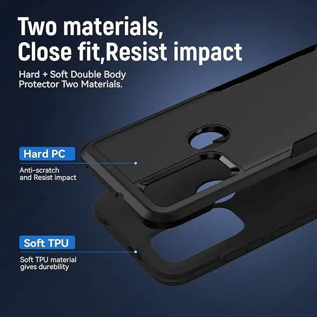 Alt view image 6 of 7 - Entronix Case Compatible with Moto Edge Plus 2023 - Soft-Touch Dual-Layer Sleek Cover