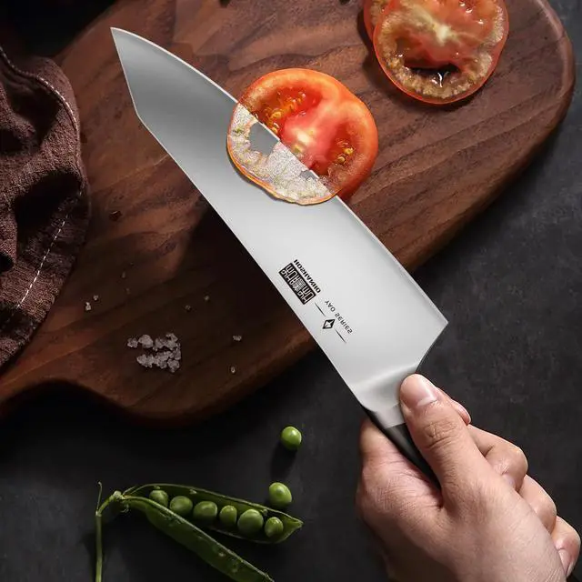 Alt view image 5 of 7 - HOSHANHO 16-Piece Kitchen Knife Set with Block, Powder Steel High Carbon Steel Knife Block Set, Ultra Sharp Professional Chef Knife Set with Sharpener