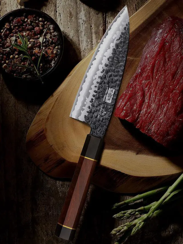 Alt view image 6 of 7 - HOSHANHO 6 Inch Deba Knife Japanese VG10 High Carbon Steel Ultra Sharp Fish Fillet Knife with Ergonomic Rosewood Handle for Sushi Sashimi