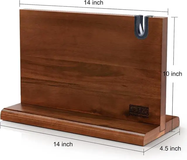Alt view image 2 of 7 - HOSHANHO 7-Piece Steak Knife Set with Magnetic Block