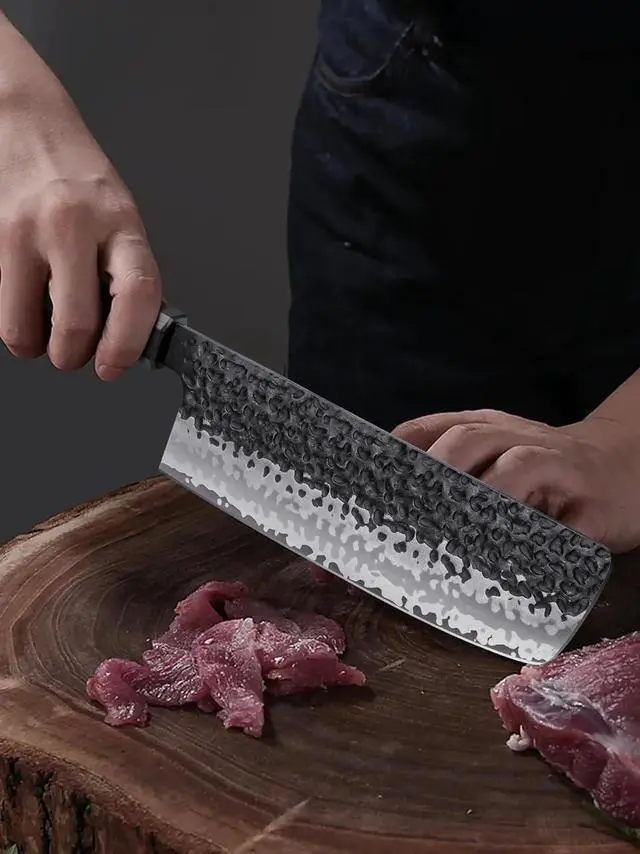 Alt view image 5 of 6 - Hoshanho 7inch VG-10 Nakiri Knife with Sheath