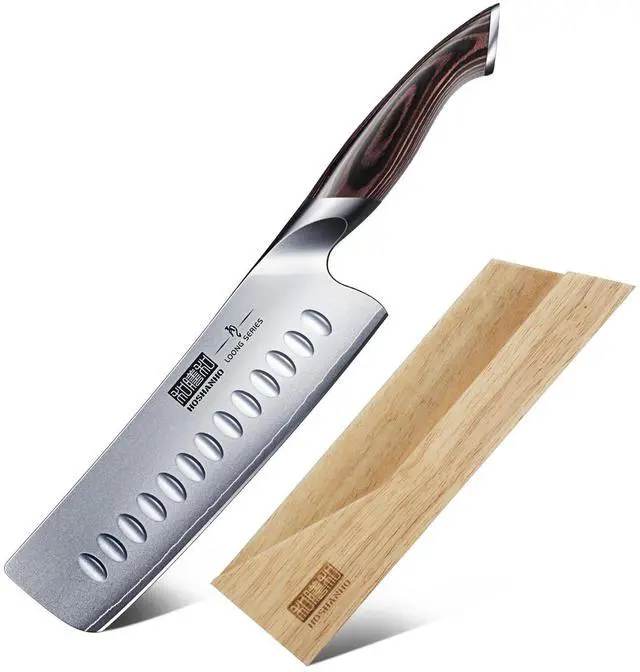 Main image of HOSHANHO 7" Japanese Nakiri Knife with Sheath