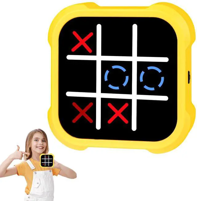 Main image of Electronic Tic Tac Toe Game - Electronic Puzzles Portable Handheld Games, 3-in-1 Tic Tac Toe Bolt Game Travel Tic Tac Toys for Educational Memory Growth, Infinite Tic-Tac-Toe Board Games for Ages 3+