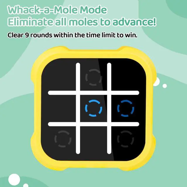 Alt view image 7 of 7 - Electronic Tic Tac Toe Game - Electronic Puzzles Portable Handheld Games, 3-in-1 Tic Tac Toe Bolt Game Travel Tic Tac Toys for Educational Memory Growth, Infinite Tic-Tac-Toe Board Games for Ages 3+