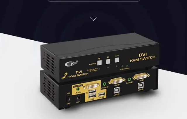 Main image of DVI switcher, 2-in-1-out, KVM switcher, high-definition computer switcher, industrial switcher, CCL-92D