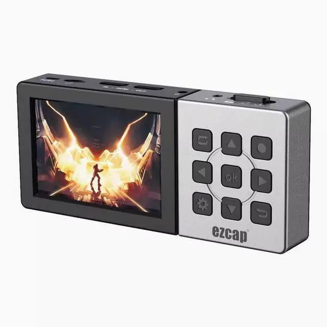 Main image of ezcap273 HDMI recording box, high-definition recording unit, HDMI recorder with display screen, game recording
