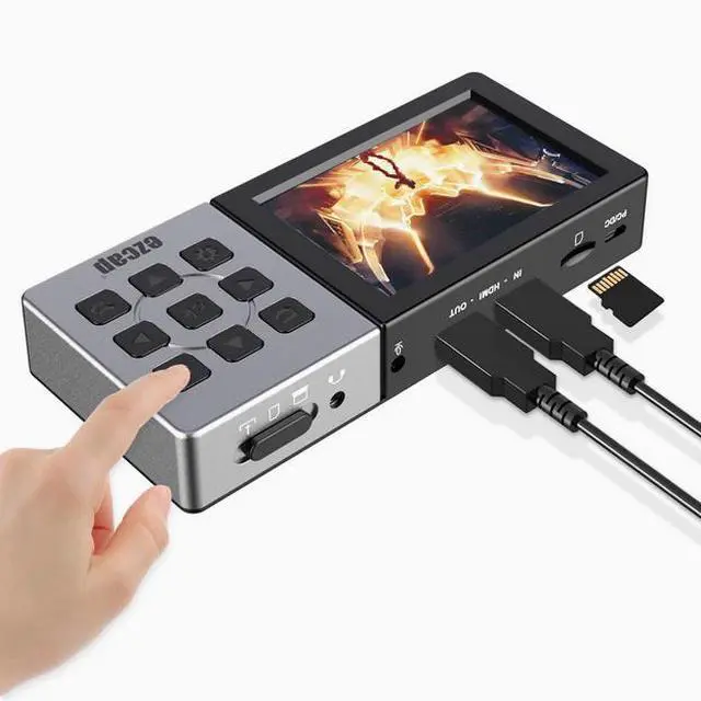 Alt view image 2 of 2 - ezcap273 HDMI recording box, high-definition recording unit, HDMI recorder with display screen, game recording