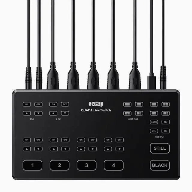 Alt view image 2 of 7 - ezcap328 four-channel 1080P60 high-definition director's console multi-channel video capture card