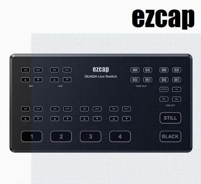 Main image of ezcap328 four-channel 1080P60 high-definition director's console multi-channel video capture card