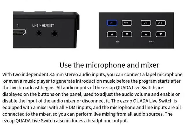 Alt view image 7 of 7 - ezcap328 four-channel 1080P60 high-definition director's console multi-channel video capture card