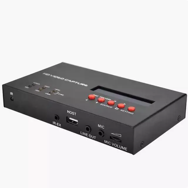 Alt view image 4 of 5 - ezcap283S HDMI high-definition video capture card, with LCD screen, selectable pre-recorded TV programs, and remote control