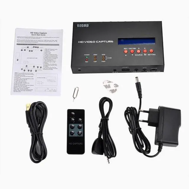 Alt view image 5 of 5 - ezcap283S HDMI high-definition video capture card, with LCD screen, selectable pre-recorded TV programs, and remote control