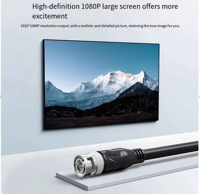 Alt view image 2 of 5 - MT-ViKI 3G-SDI line, high-definition video line, monitoring BNC line, Q9 connection line, HD-SDI line, 75 euro coaxial line 3m