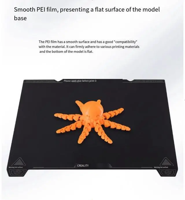 Alt view image 3 of 6 - Original K1 of Creality 3D,Ender-3V3/SE/KE/Ender-3S1 smooth PIE platform board construction board, 235*235 smooth PEI board