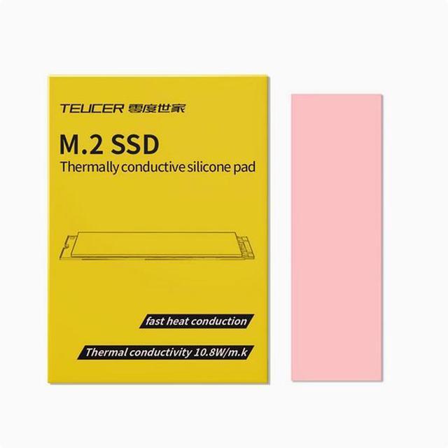 Alt view image 2 of 7 - M.2 Silicone grease pad thermal pad Solid State Drive SSD heat sink Silicone pad Thermal pad m2 heat pad 70*22*0.5mm (Thermal conductivity: 10.8W/M.K-M2 2280 Special)
