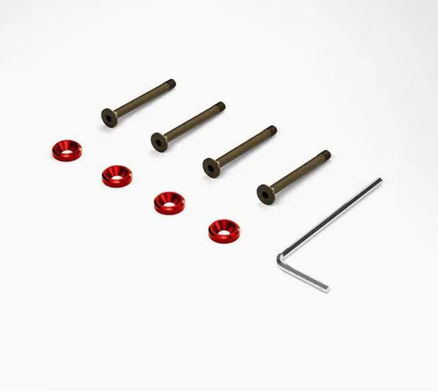 Main image of Water-cooled exhaust fan clamp hamburger long screw 4 pack computer case power position white fixed screw thread 3.4MM