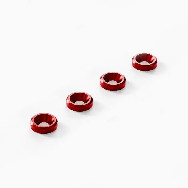 Alt view image 3 of 6 - Water-cooled exhaust fan clamp hamburger long screw 4 pack computer case power position white fixed screw thread 3.4MM