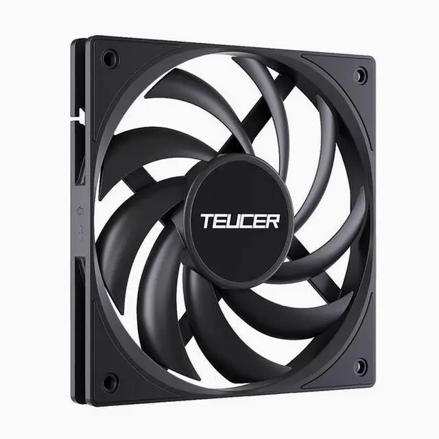 Alt view image 2 of 7 - TEUCER 12015 ultra-thin 15MM thick high-air volume desktop computer 12CM case cooling fan cpu cooler fan