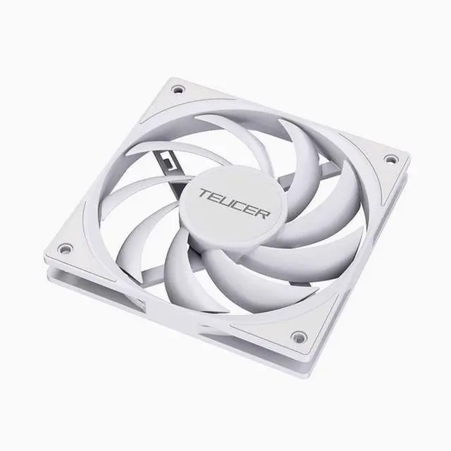 Alt view image 2 of 2 - TEUCER 12015 ultra-thin 15MM thick high-air volume desktop computer 12CM case cooling fan cpu cooler fan White