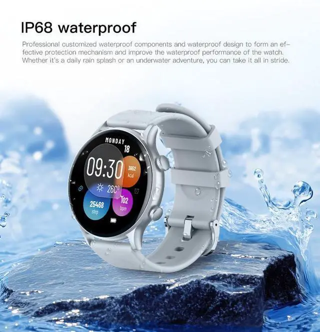 Alt view image 6 of 6 - Smart sports watch, dedicated to heart rate and blood oxygen health monitoring for running