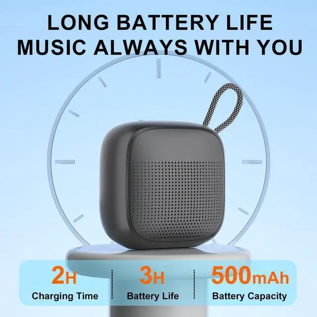 Alt view image 4 of 7 - Portable outdoor wireless Bluetooth mini speaker for office use, with high volume, high sound quality, long battery life and water resistance