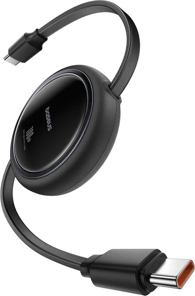 Main image of Baseus USB C to USB C Cable, 100W Retractable USB C 5A Fast Charging Cable, 4-Stage Length Preset USB Type C Charger Cord for iPhone 16 15 Pro Plus Pro Max, MacBook, iPad, Samsung S24/S23+ (3.3ft)